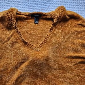 orange gold cropped sweater